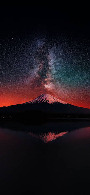 AMOLED 雪の山 壁紙