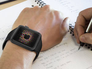 Apple Watch ブラックシリコンバンド 壁紙 — Apple Watch 壁紙