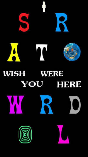 クールなAstroworldテキスト壁紙、素晴らしいカラーデザイン — バッテリー節約 壁紙
