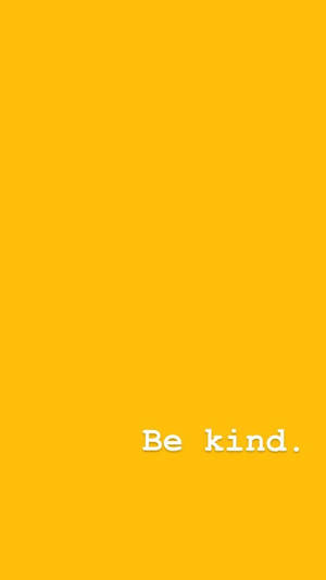 Be Kind の優しいパステルイエローな名言
