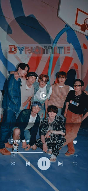 BTS 2021 Dynamite 再生中 — 19.5:9 壁紙