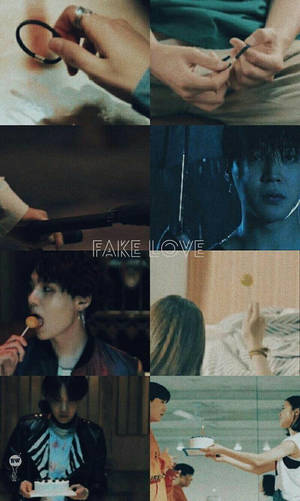 BTS Fake Love コラージュ — BTS 壁紙