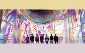 BTS Fake Love マーブル — Bts グループ写真 GIF 壁紙