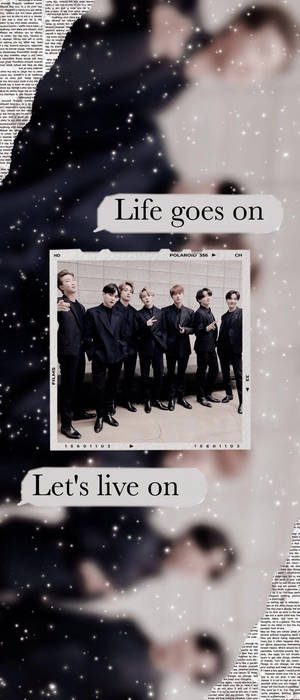 BTS Life Goes On 吹き出し — Xperia 5 壁紙