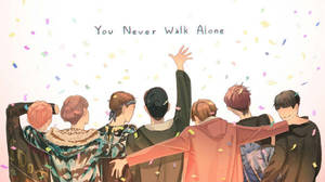 BTS ノートパソコン アニメ You Never Walk Alone — BTS ノートパソコン 壁紙