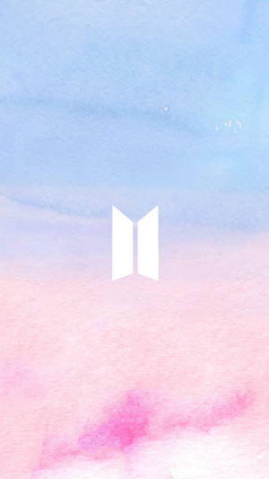 BTSロゴのパステル壁紙