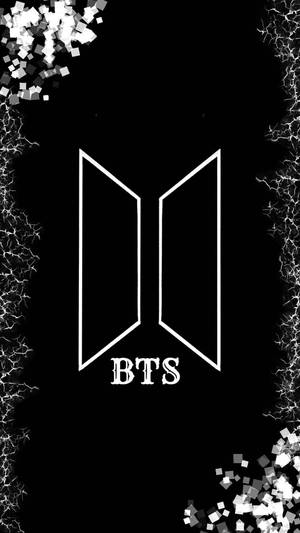 BTSロゴ ブラック アート — BTS ロゴ GIF 壁紙