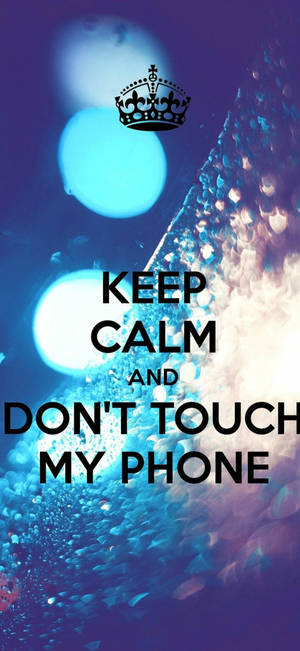 Don't Touch My Phone ブルースペックル 壁紙 — Huawei Pura 80 Ultra 壁紙