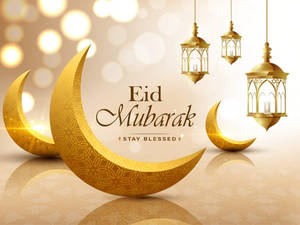 Eid-Ul-Adha Mubarak 月のディスプレイ — 美的な月 壁紙
