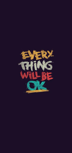 Everything Ok ミニマル iPhone — Galaxy S26 壁紙