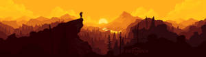 デュアルスクリーン Firewatch カバー壁紙 — 32:9 壁紙