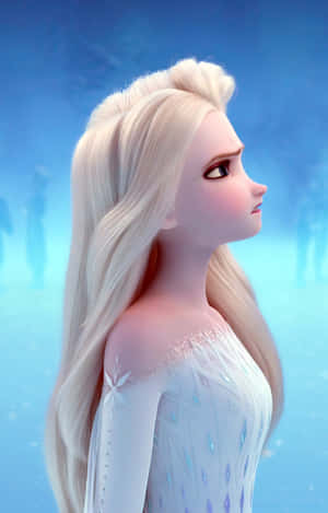 アナと雪の女王2 エルサ 白いドレス — ギャラクシー Tab S 壁紙