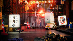 Ghostwire Tokyo 口裂け女の通り 壁紙