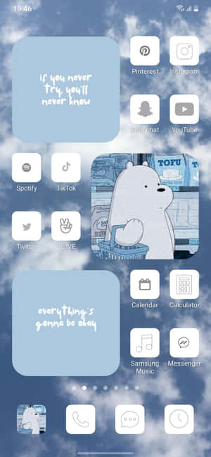 Aesthetic Widgets 画像 — Realme Neo7x 壁紙