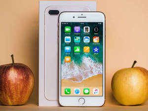 iPhone 8 とリンゴ — iPhone 8 Plus 壁紙