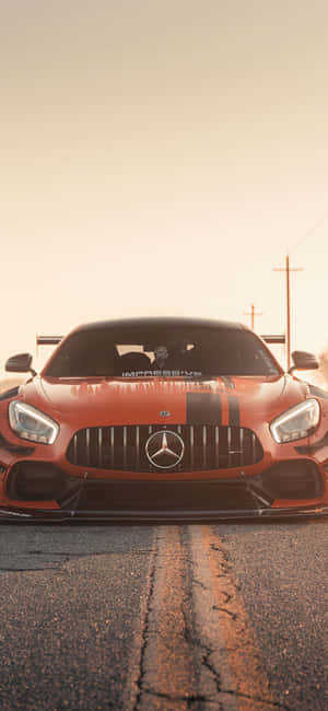 iPhone X AMG GT-R 背景 — iPhone 11 壁紙