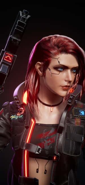 iPhone X Cyberpunk 2077背景 — IQOO Z11 壁紙