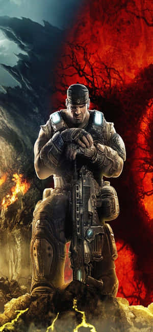 iPhone XS Max Gears of War 5 背景 — Tecno Camon Slim 壁紙