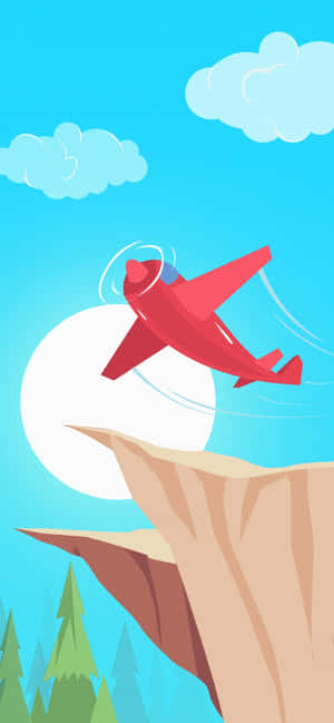 iPhone Xs Max 小型飛行機 背景 — iPhone Air 壁紙