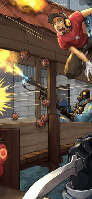 iPhone XS Team Fortress 2 背景 — Realme 15 壁紙