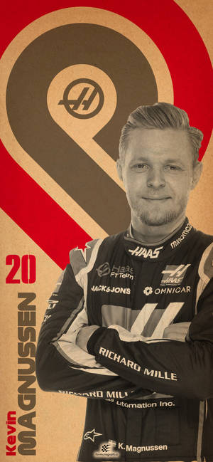 Kevin Magnussen 20 Haas 編集 — iPhone 14 Pro 壁紙
