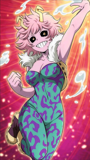 Mina Ashido 僕のヒーローアカデミア iPhone — アニメ iPhone 壁紙