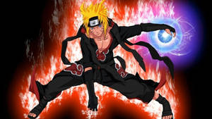 NARUTO 暁のローブを纏ったPCファンアート