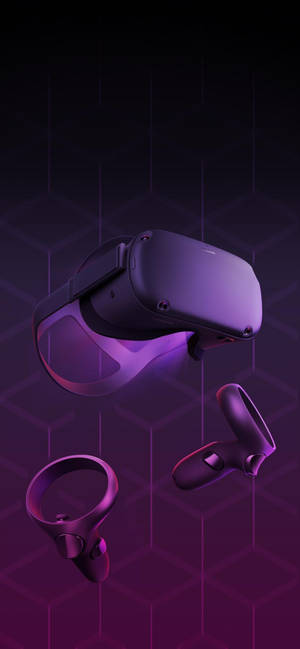 Oculus Quest 2 パープル系抽象アート壁紙 — iPhone 14 Pro 壁紙