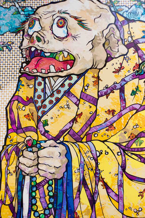 Old Buddhist Takashi Murakami 4K — Xiaomi Pad 7 Ultra 壁紙