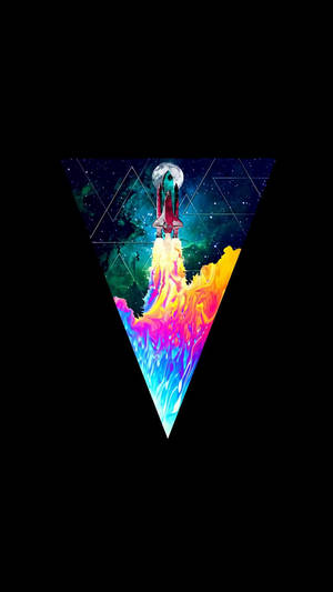 OLED 宇宙ロケット 壁紙