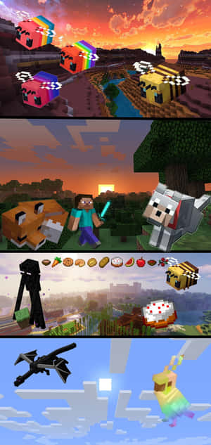 Pixel 3xl Minecraft 背景 — IQOO Z11x 壁紙