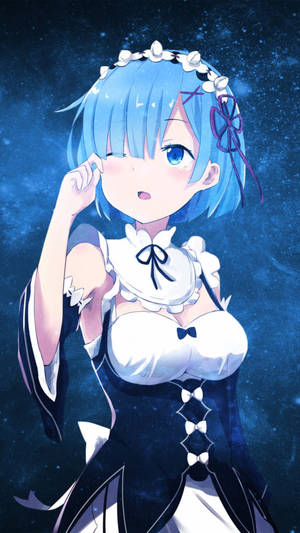 Re:Zeroのレムが描かれた銀河スマホ壁紙 — ギャラクシーフォン 壁紙