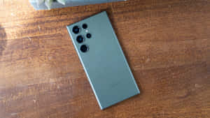 Samsung S23 Ultra グリーンバック カメラアレイ 木目面 — サムスンギャラクシー 壁紙