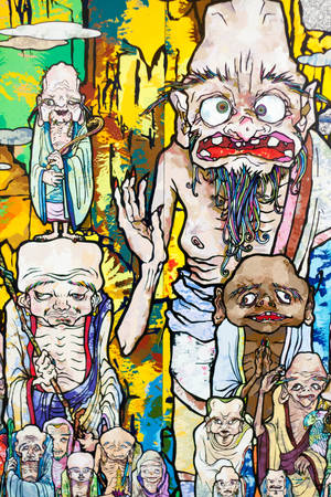 Takashi Murakami シニア 4K — Xiaomi Pad 9 Pro Max 壁紙