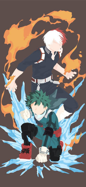 Todobakudeku 出久とショウトのアート壁紙 — iPhone 15 Pro 壁紙