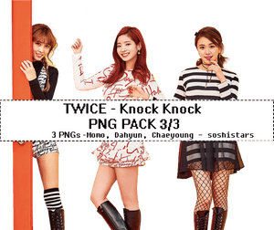 Twice Knock Knock PNGパック