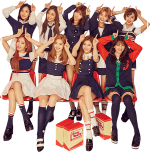 Twice Kpopグループ 制服コンセプト
