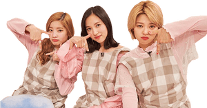 Twiceメンバーがカジュアルにポーズ