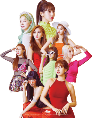 TWICEメンバーカラフルファッション