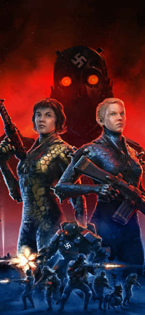 iPhone Xs Wolfenstein II 背景 — iPhone 18 壁紙