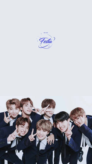 かわいいBTSグループ、スーツ姿で白い背景に — BTS 壁紙
