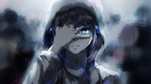 かわいいアニメPFP雨アートの壁紙 — かわいいアニメのプロフィール画像 壁紙