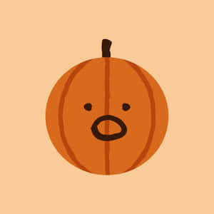 かわいいハロウィンかぼちゃの驚いた表情 — かわいいハロウィン 壁紙