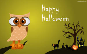 かわいいハロウィンのフクロウ