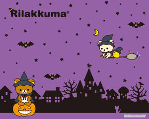 かわいいハロウィンのリラックマ魔女