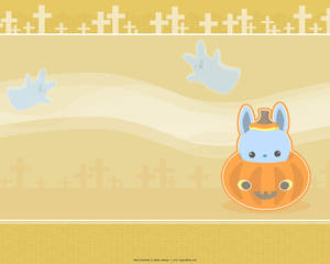 かわいいハロウィンの笑顔カボチャ
