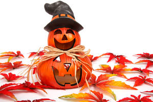 かわいいハロウィン秋のジャック・オー・ランタンの壁紙。 — かわいいハロウィン 壁紙