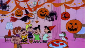 かわいいハロウィーンのピーナッツパーティー