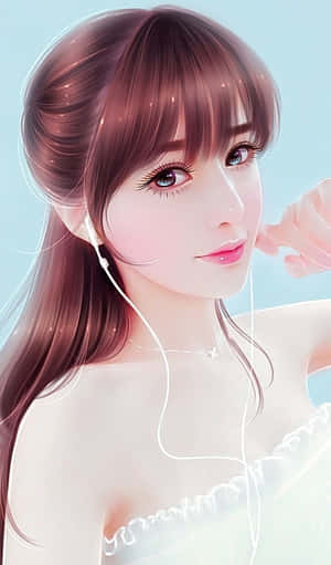 かわいい女性の画像 — ギャラクシー Tab A11 壁紙