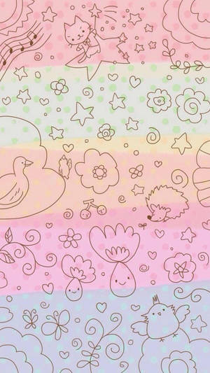 かわいい形と模様のiPhone壁紙 — かわいい iPhone 壁紙